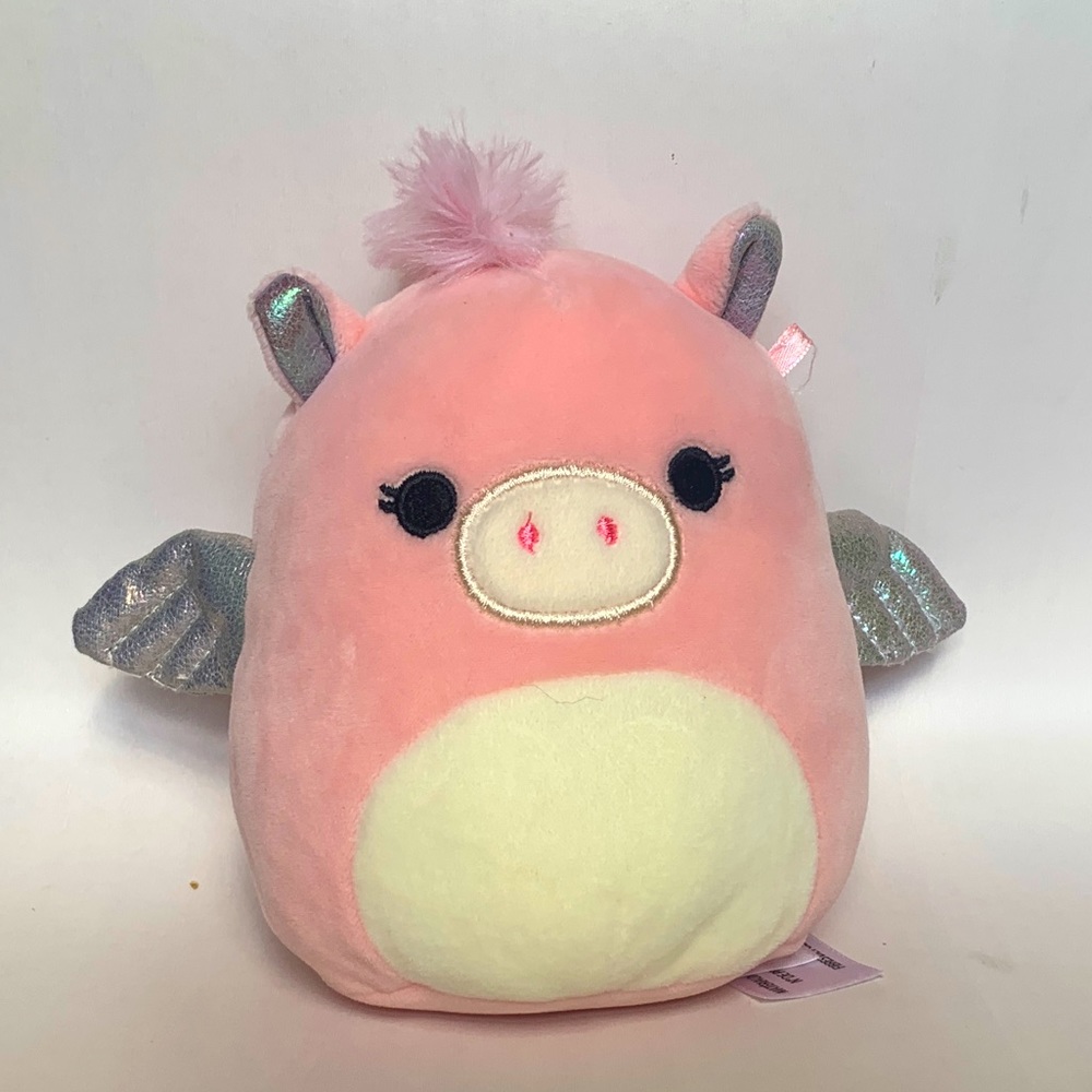Grecia Unicorn Pegasus Pink Squishmallow 5”